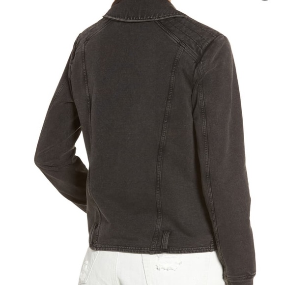 ❤️SOLD❤️Nordstrom BP Grey Wash Moto Jacket - Picture 2 of 8